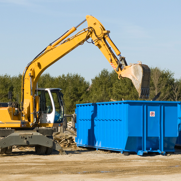 what size residential dumpster rentals are available in Breezy Point MN